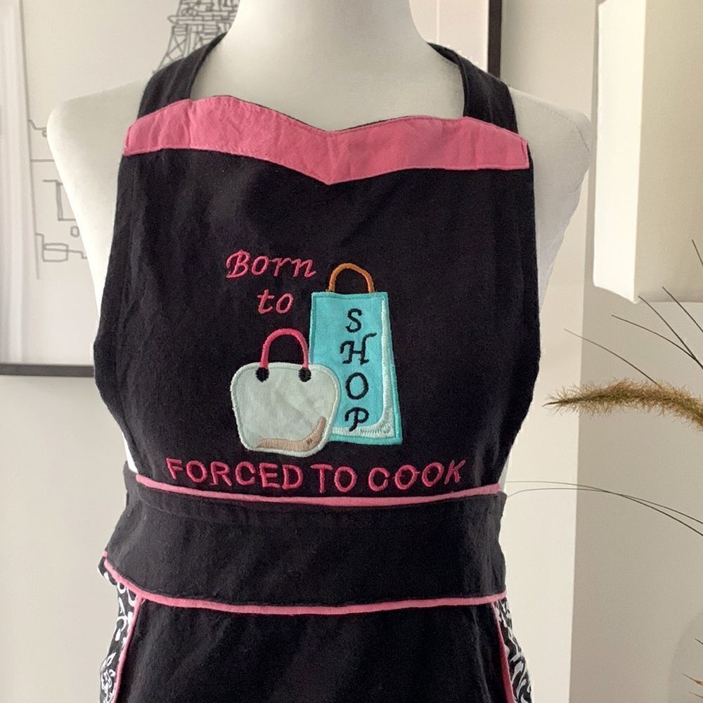 ❤️Pretty “Forced to Cook” Apron
